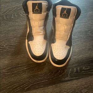 Jordan Kids Black and White Sneakers